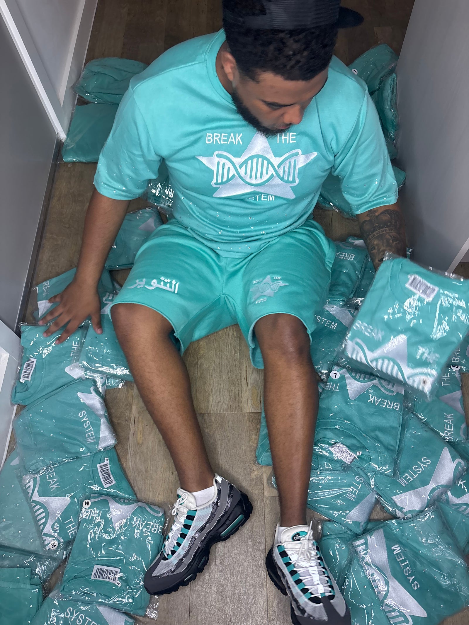 Tiffany Dreams “Break The System” T-Shirt & Shorts Set