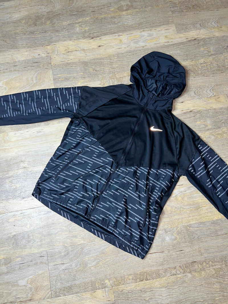 Nike Running Division Therma-FIT Flash Jacket ~ Black / Reflective Silver