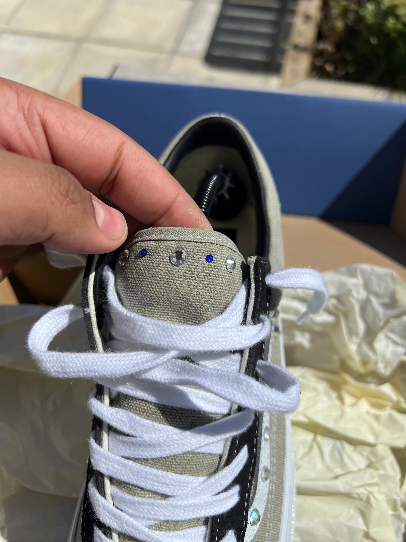 Pearlized Vans LX Old Skool 36 - Hand-crafted