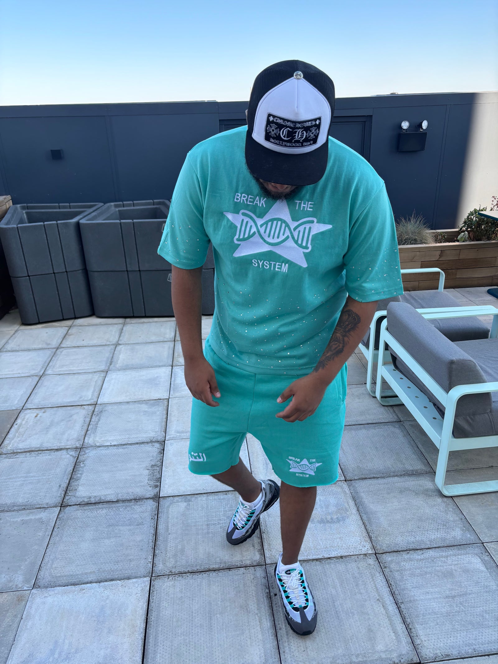 Tiffany Dreams “Break The System” T-Shirt & Shorts Set