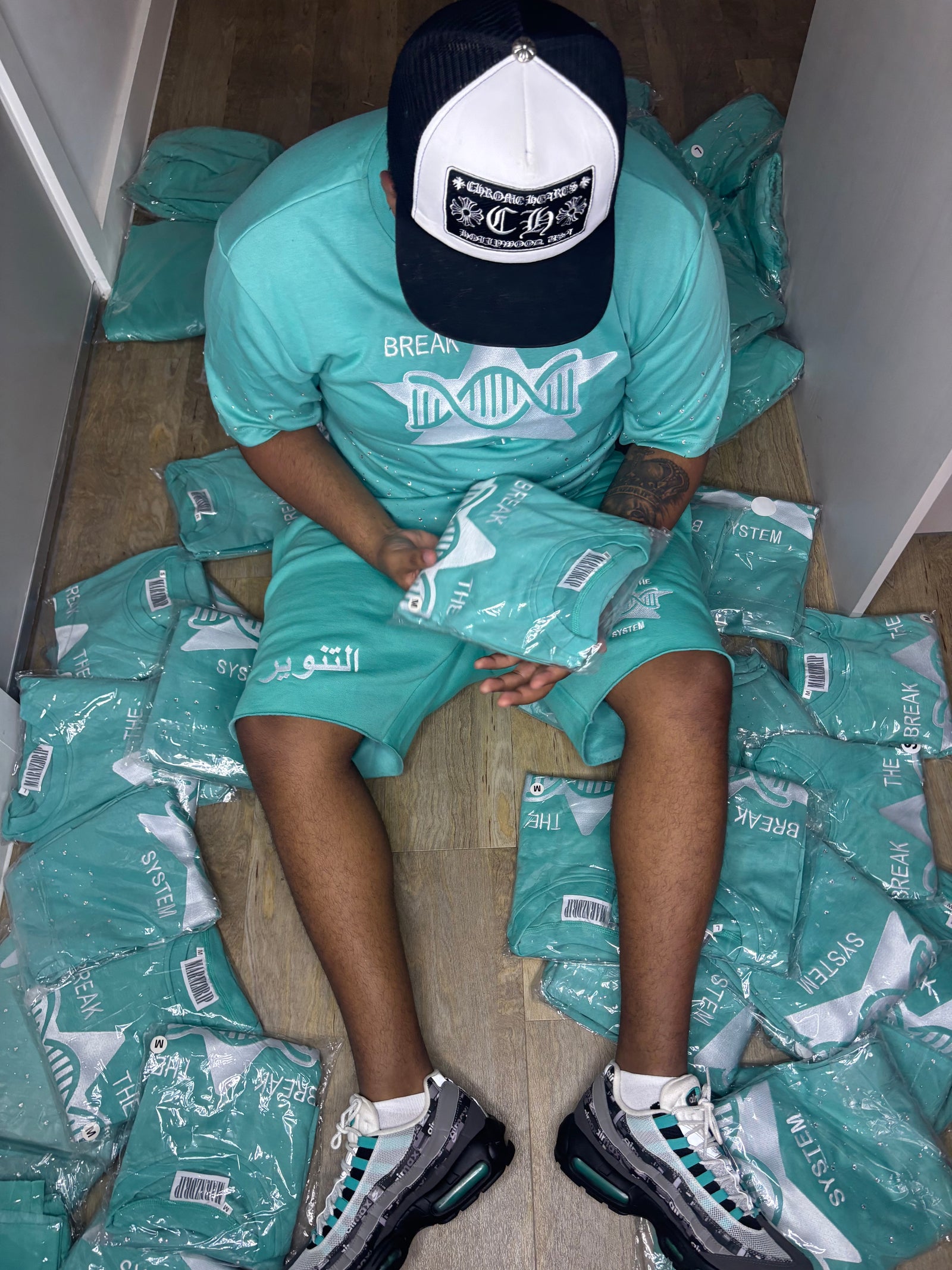 Tiffany Dreams “Break The System” T-Shirt & Shorts Set