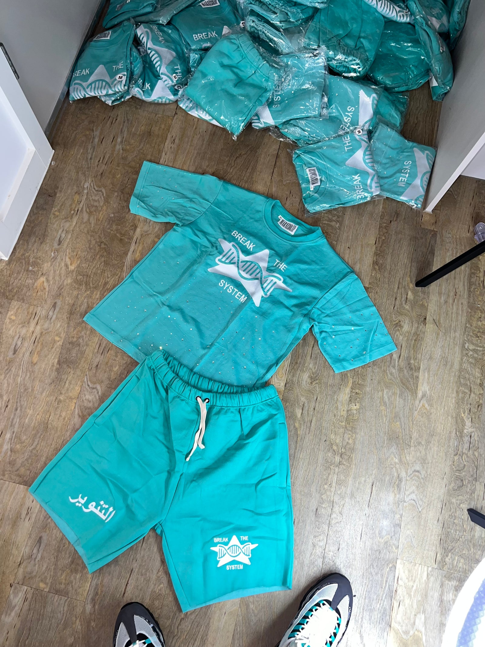Tiffany Dreams “Break The System” T-Shirt & Shorts Set