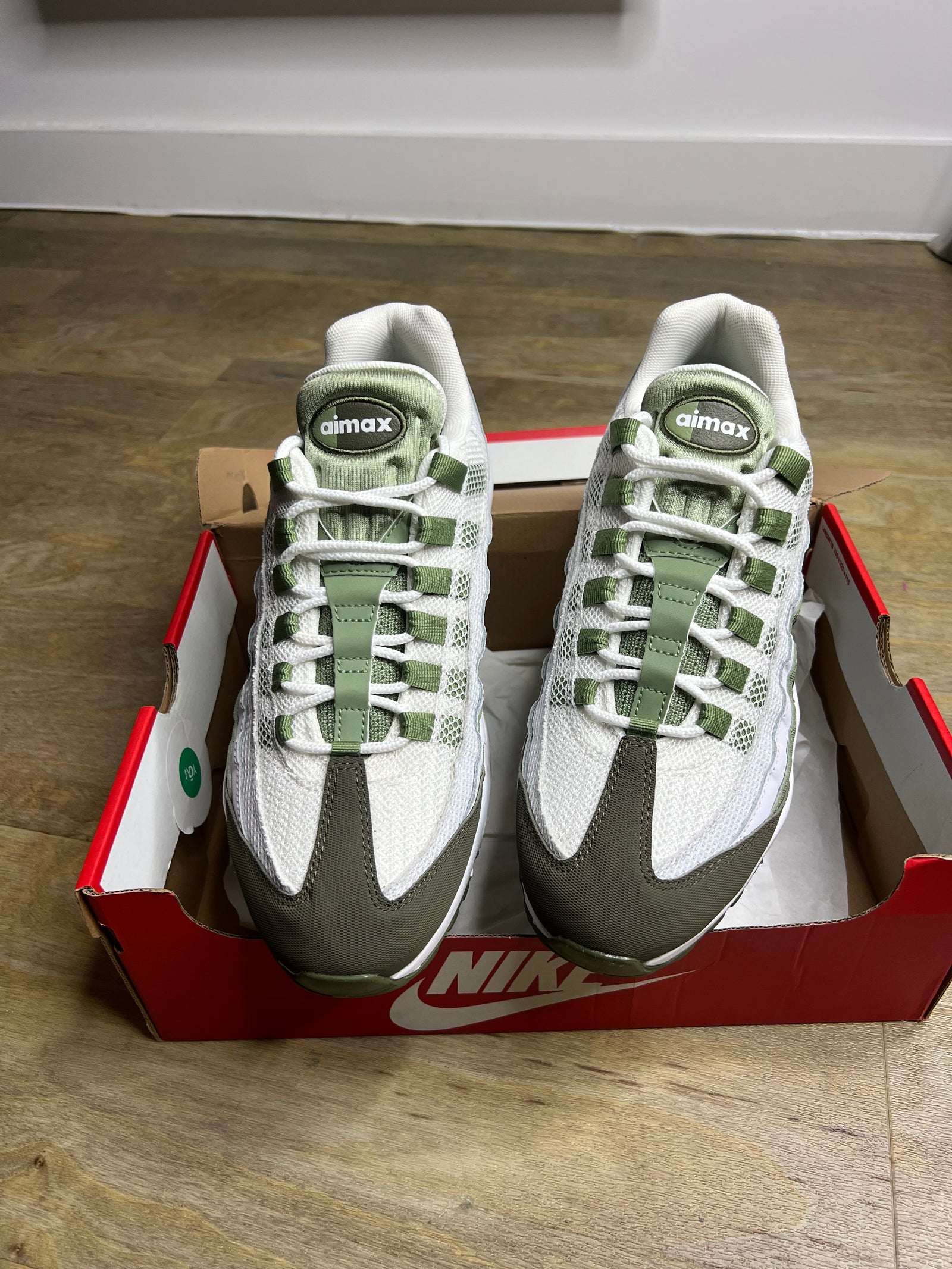 White Oil Green Nike Air Max 95