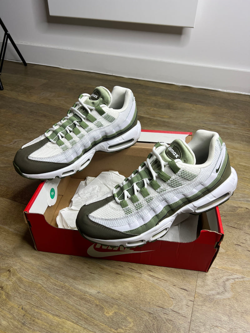 White Oil Green Nike Air Max 95