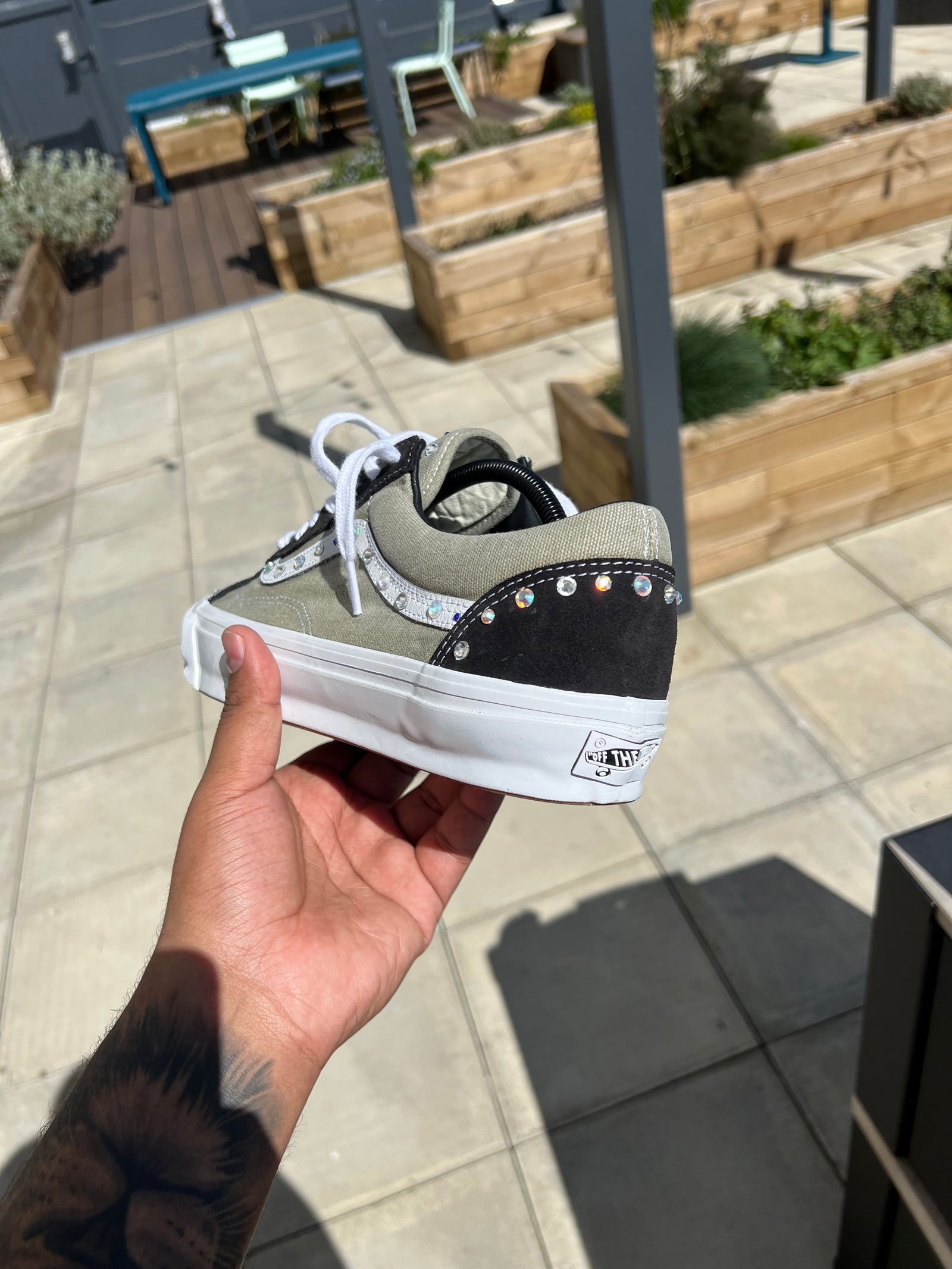 Pearlized Vans LX Old Skool 36 - Hand-crafted