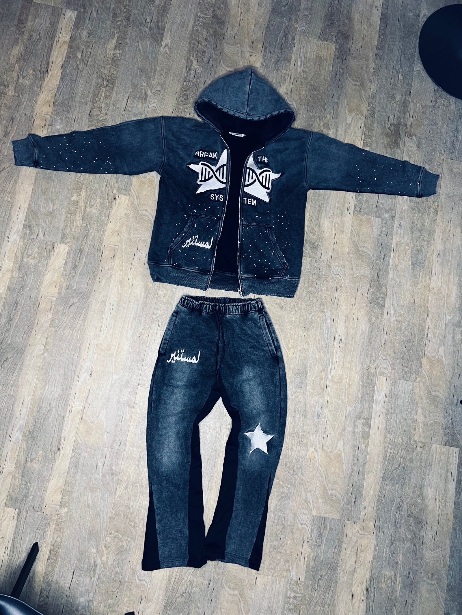 Marnzdrip Break The System 2.0 Acid Wash Diamond Tracksuit