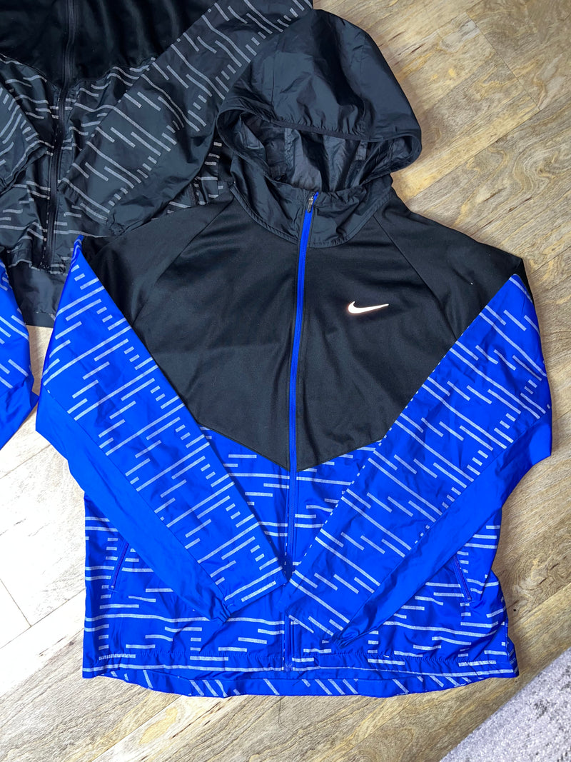 Nike Running Division Flash Storm-FIT Jacket ~ Thunder Blue / Reflective Silver