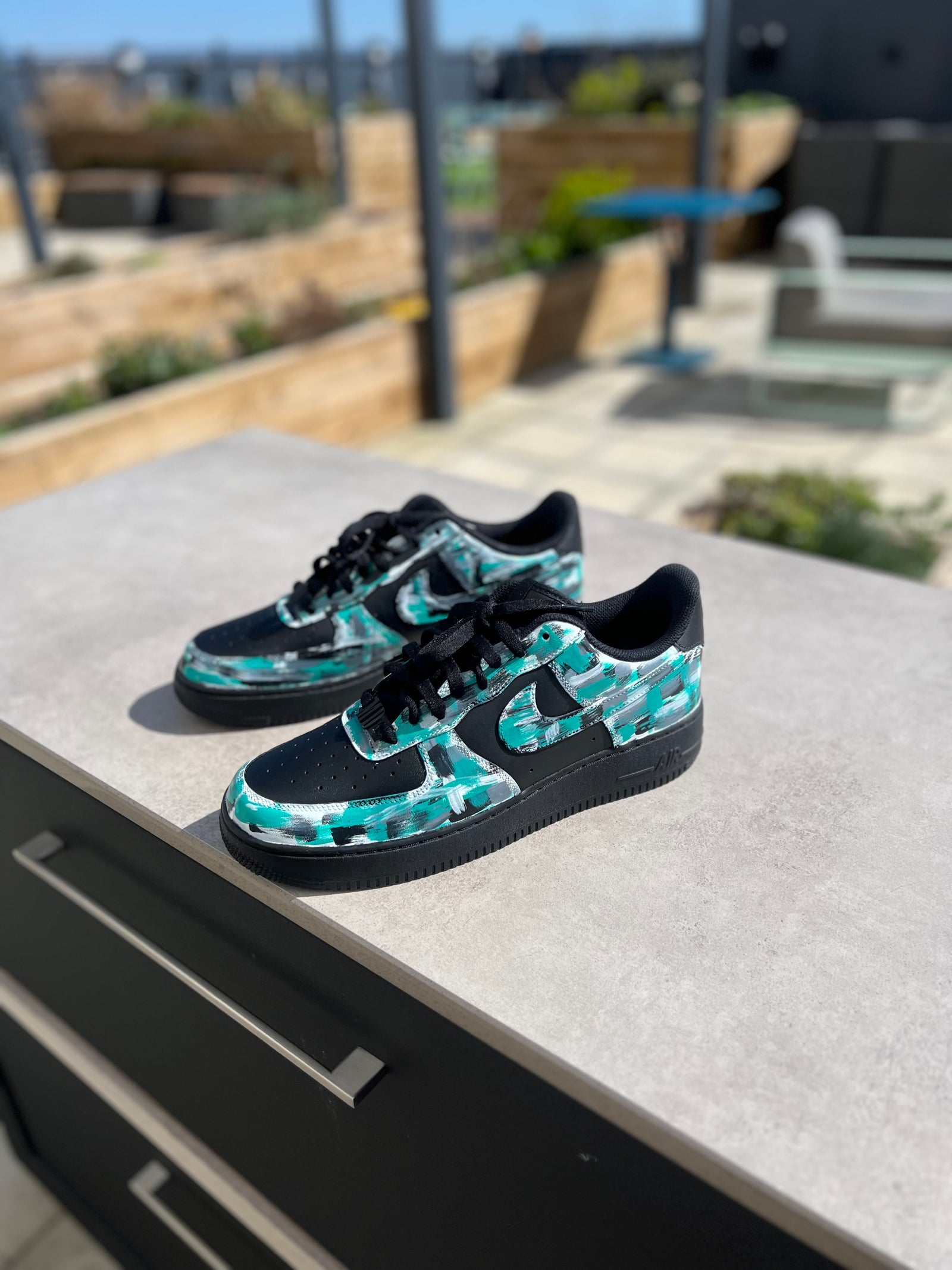 Miami Glitch Brush Stroke Nike Air Force 1