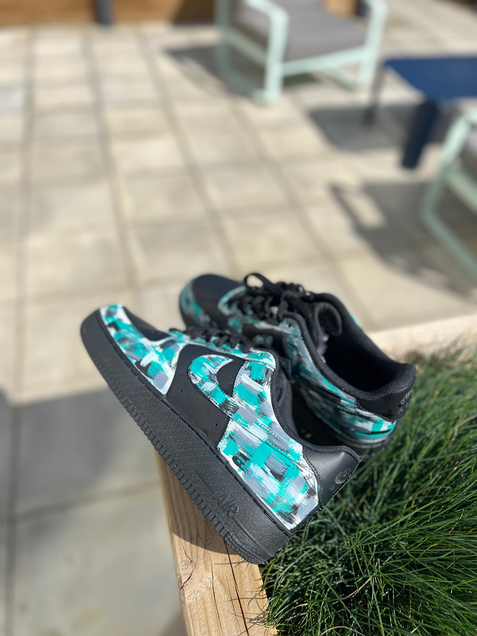 Miami Glitch Brush Stroke Nike Air Force 1