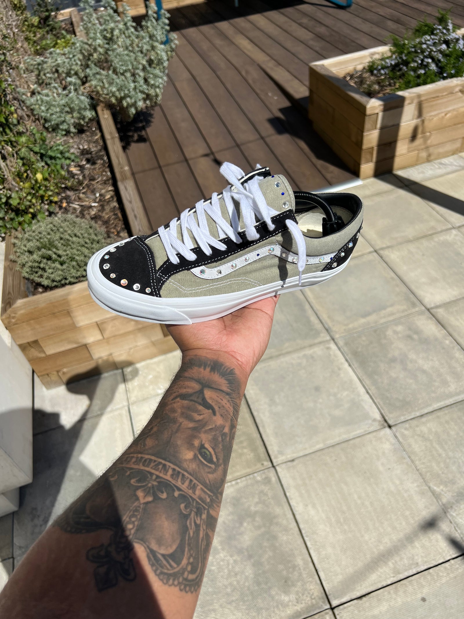 Pearlized Vans LX Old Skool 36 - Hand-crafted