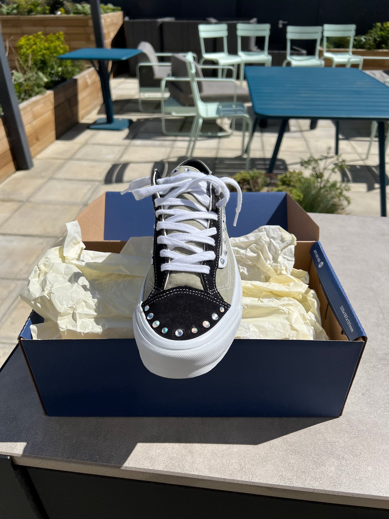 Pearlized Vans LX Old Skool 36 - Hand-crafted