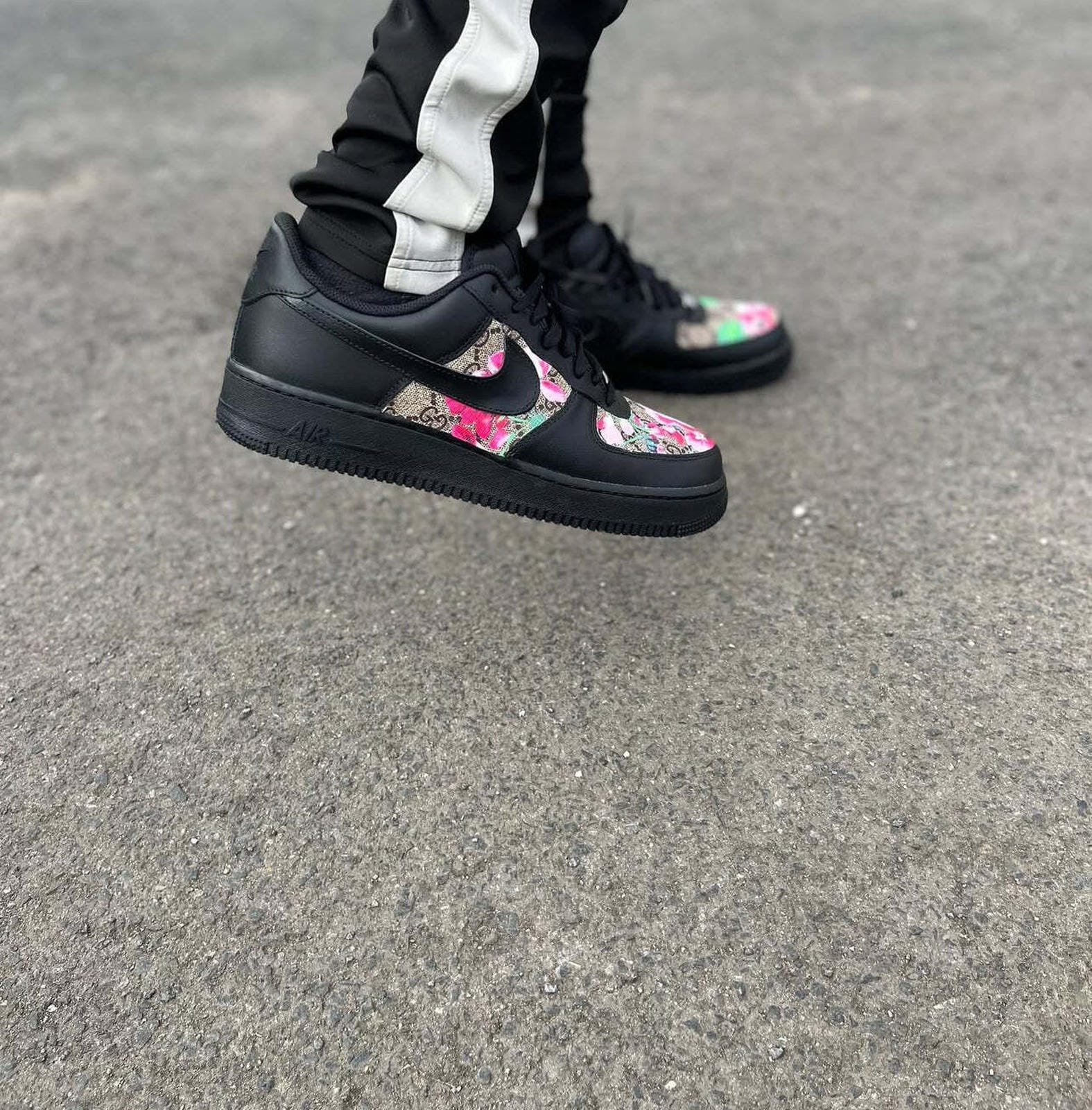 Nike Air Force 1 Gucci Blooms - Black