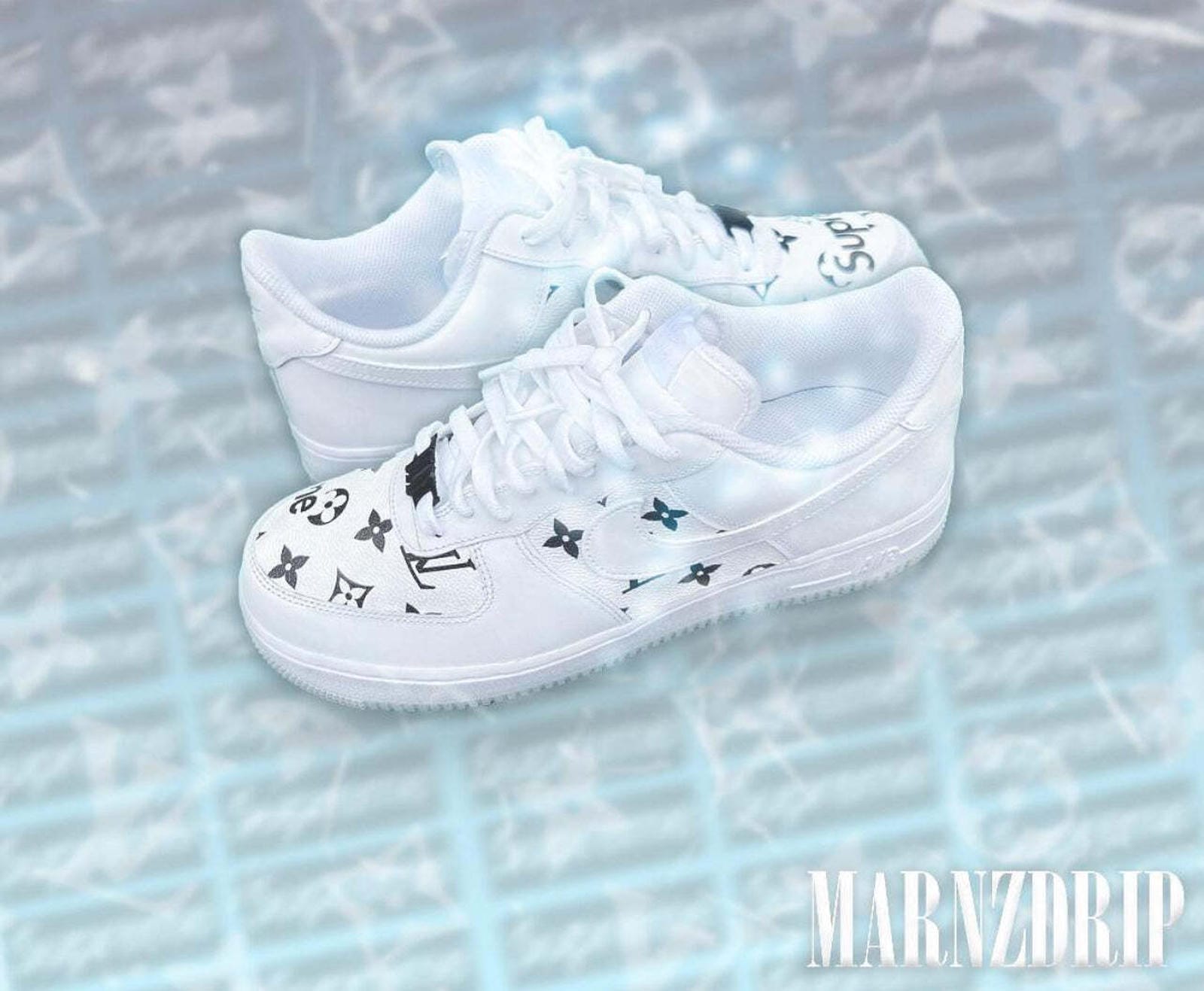 Nike Air Force 1 Supreme X LV - White/Black