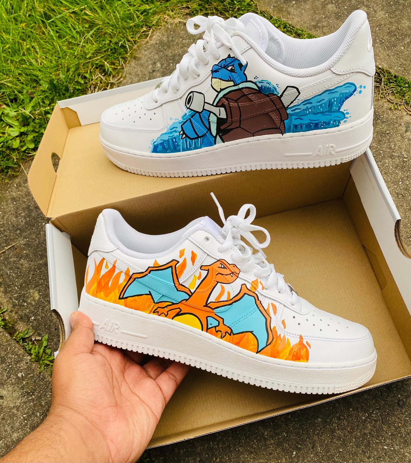 Nike Air Force 1 Pokémon Charizard & Squirtle