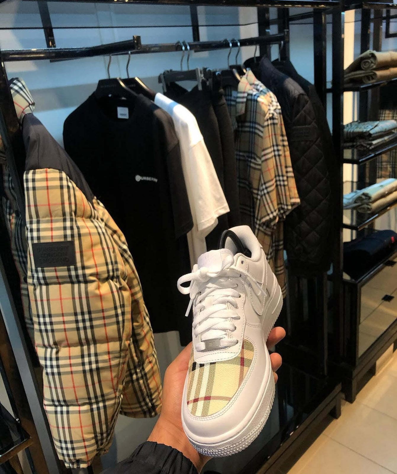 Nike Air Force 1 Burberry Tartan - Classic Yellow/Beige