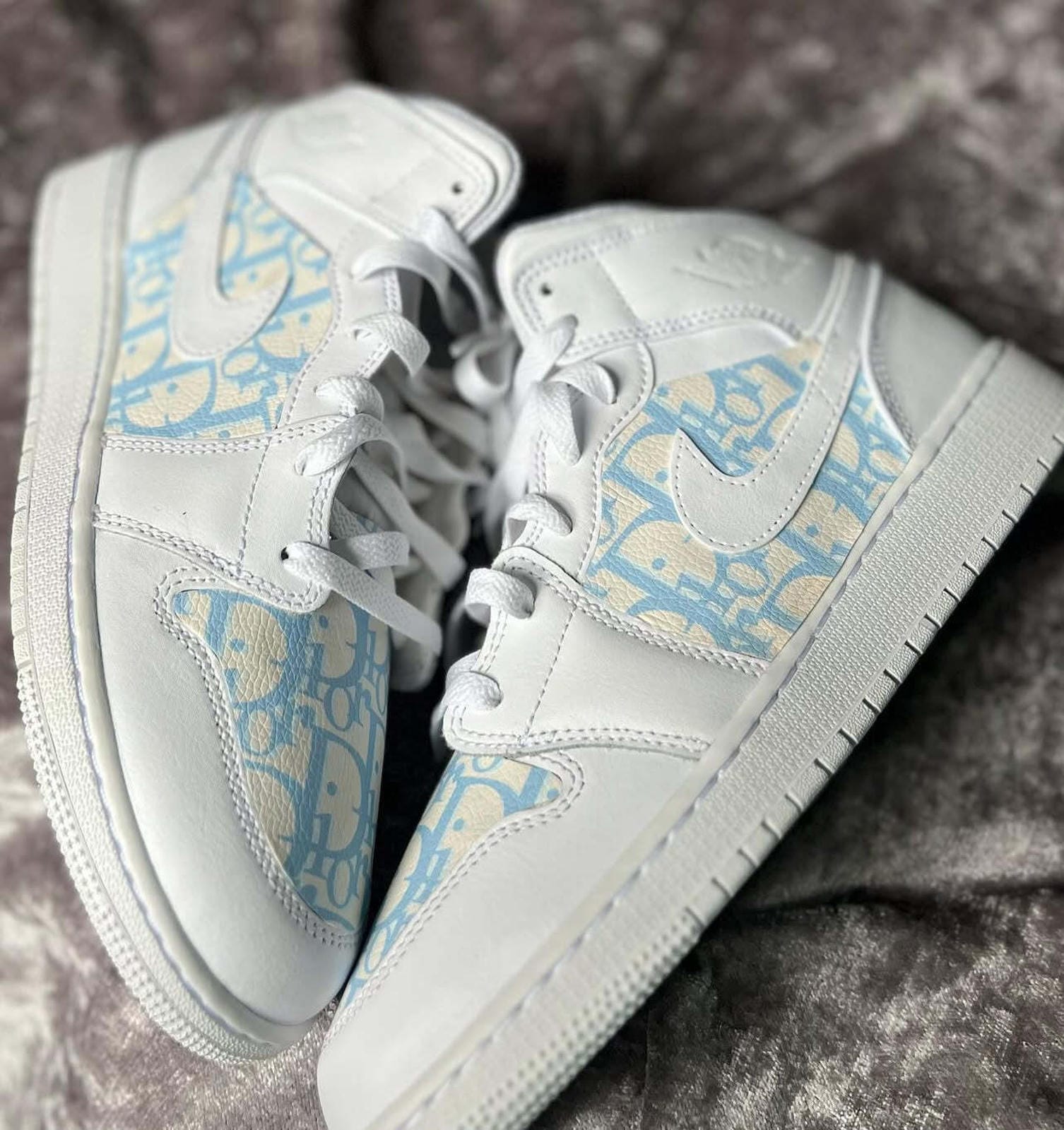Nike Air Force 1 Dior Monogram - Baby Blue