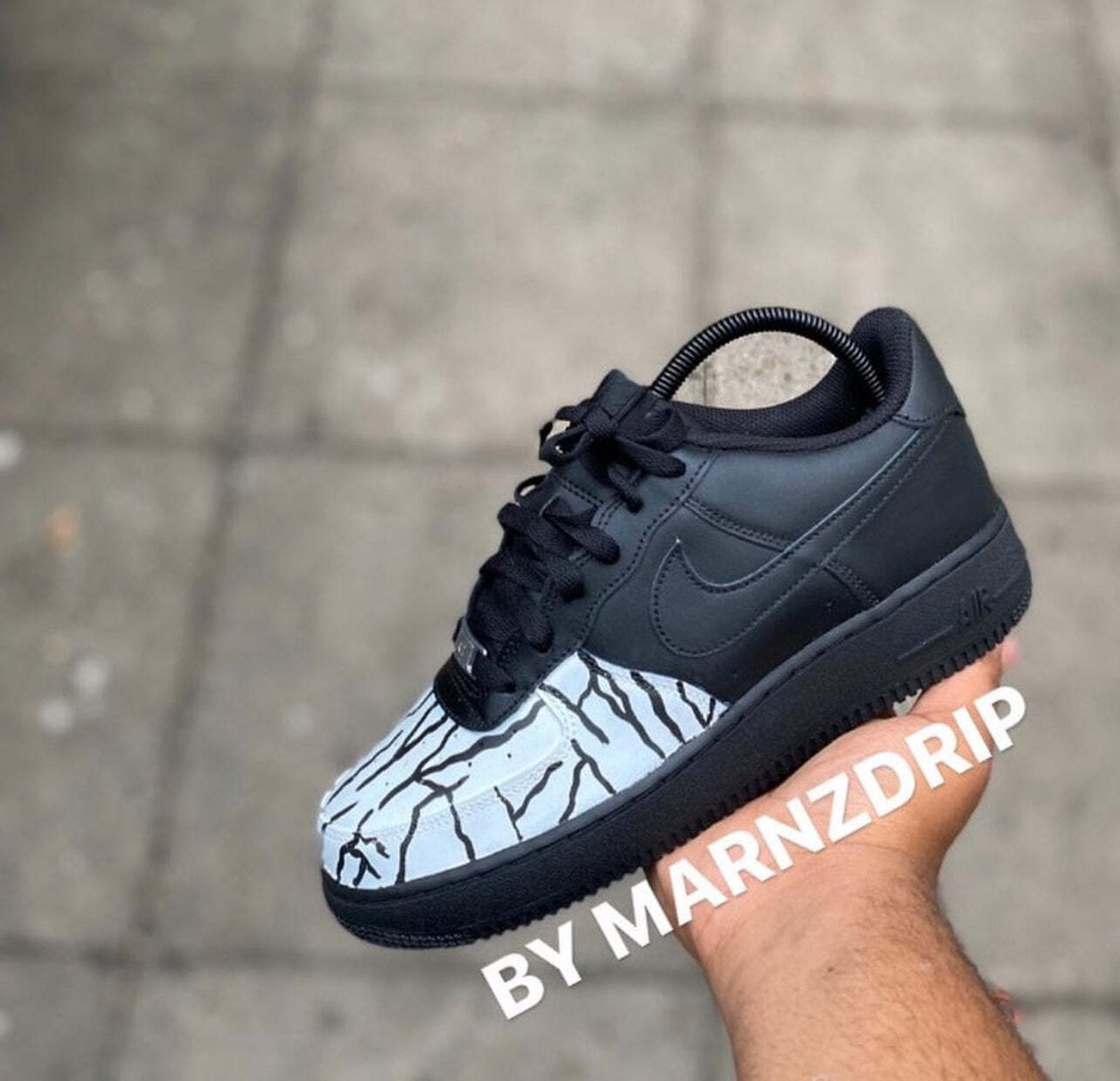 Nike Air Force 1 Zebra - Black/White
