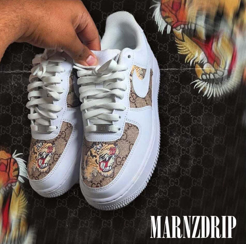 Nike Air Force 1 Bengali Tiger Gucci Monogram