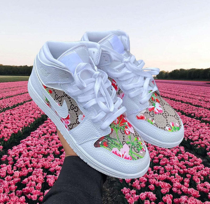 Nike Air Force 1 Pink Gucci Blooms