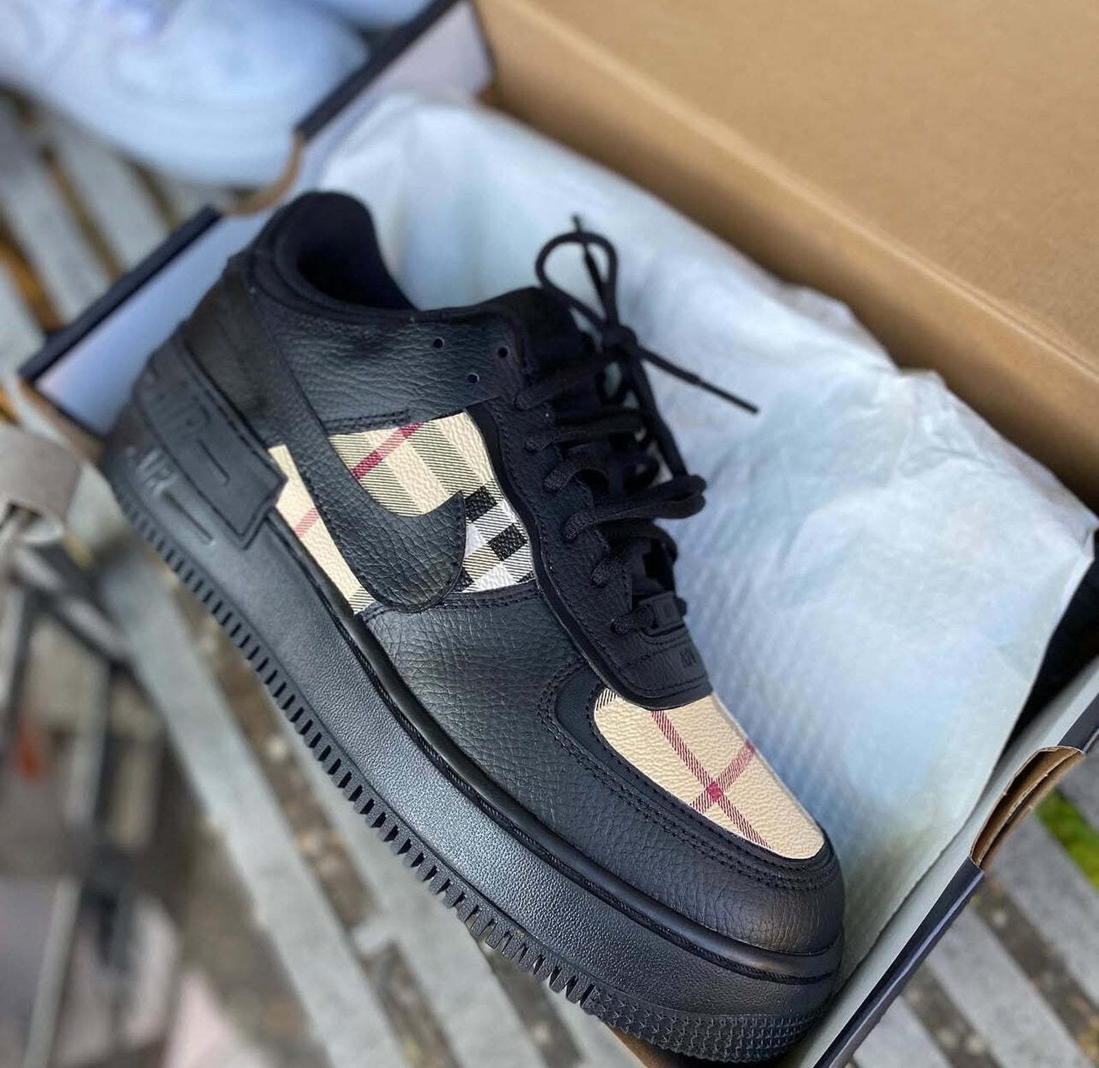 Nike Air Force 1 Burberry Classic - Black