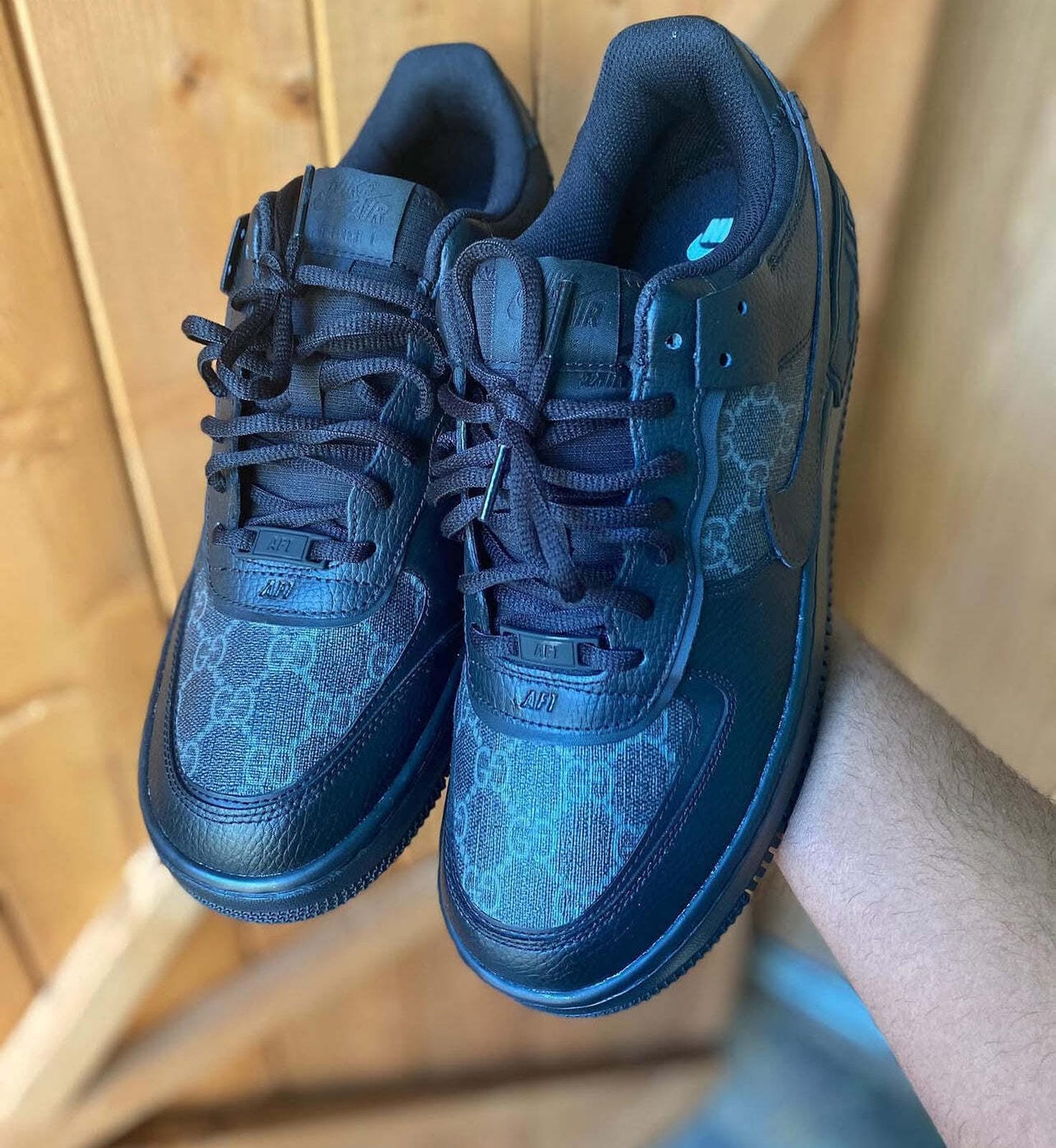 Nike Air Force 1 Gucci Monogram - Black