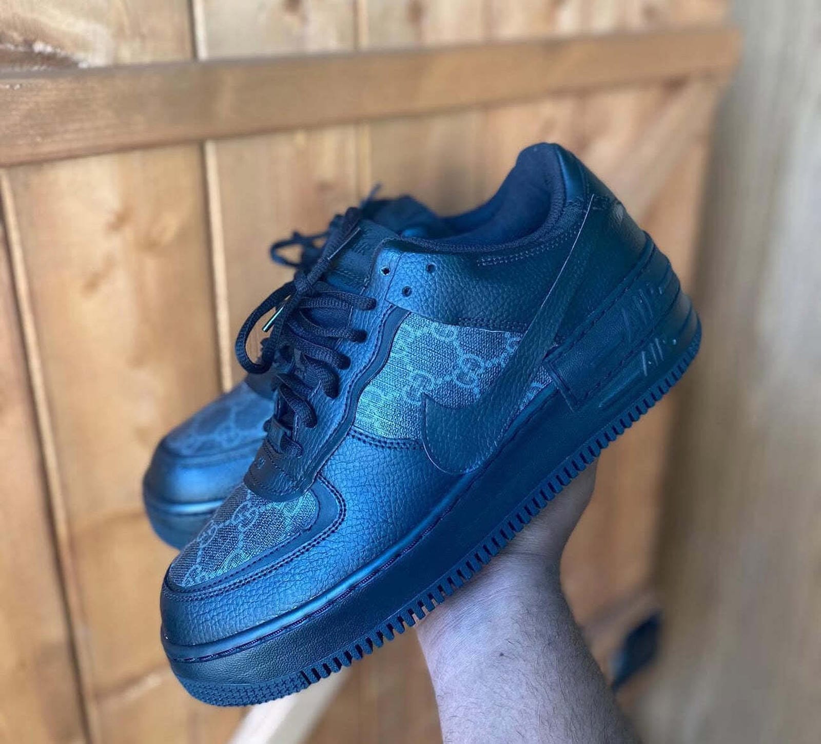 Nike Air Force 1 Gucci Monogram - Black