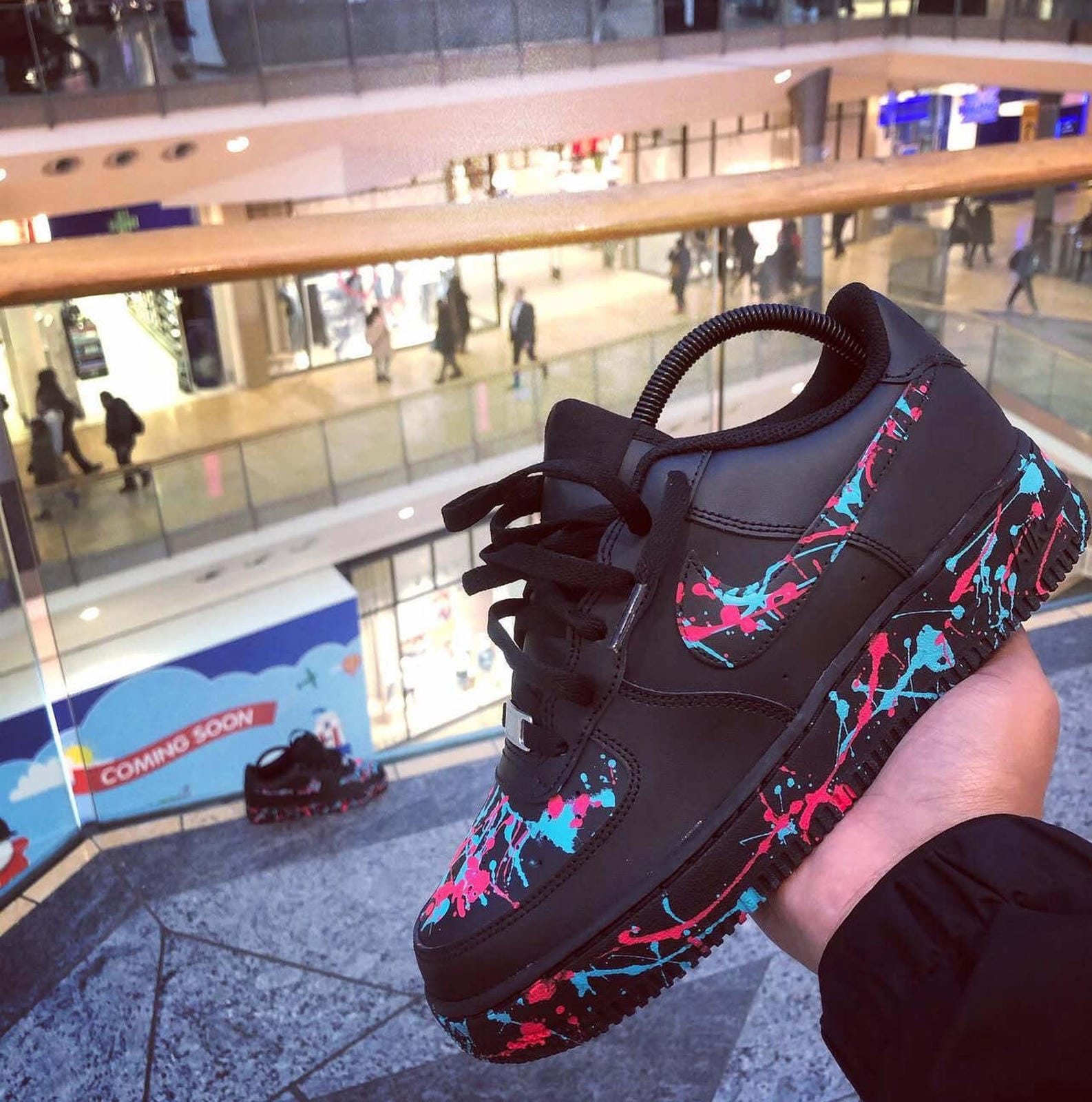 Nike Air Force 1 Night Skittles Paint Splash