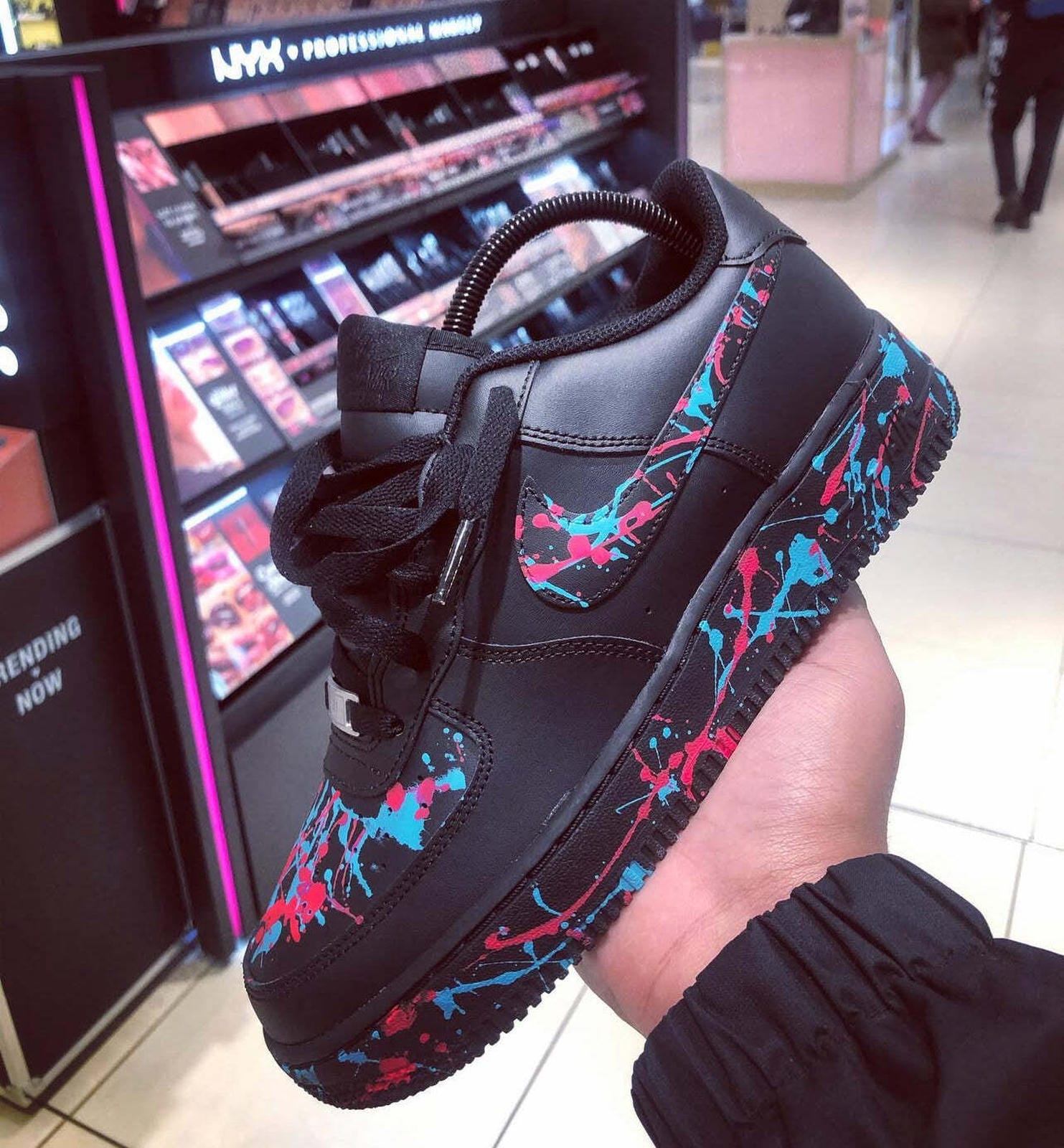 Nike Air Force 1 Night Skittles Paint Splash