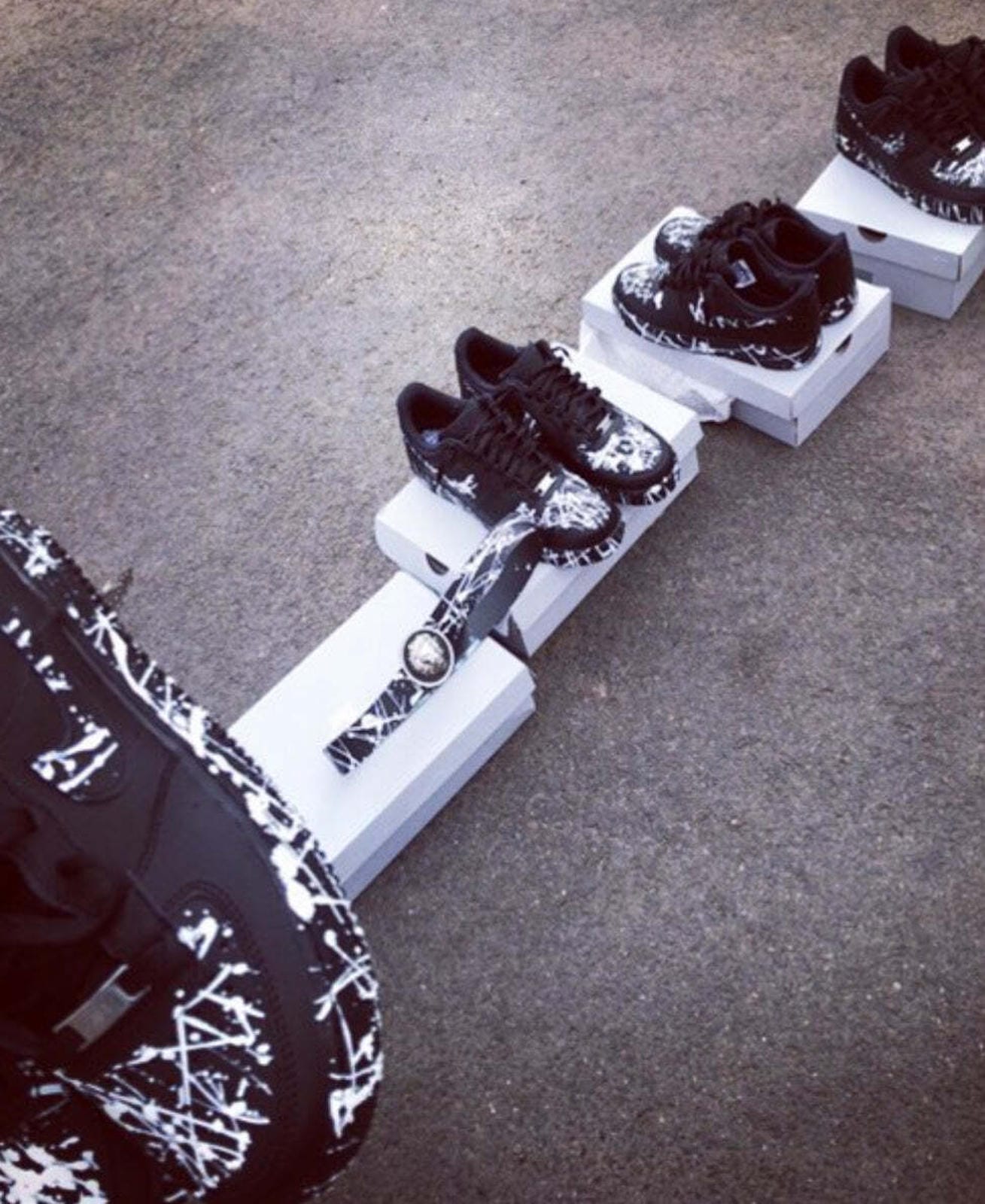 Nike Air Force 1 Venom Pack Paint Splash